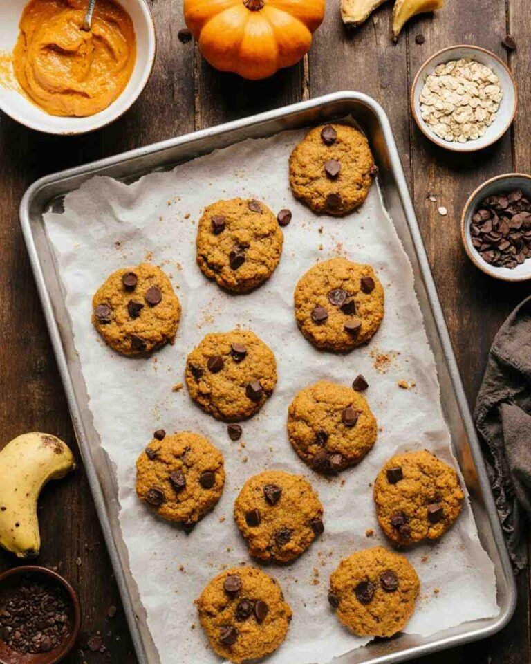 3-Ingredient Pumpkin Banana Cookies