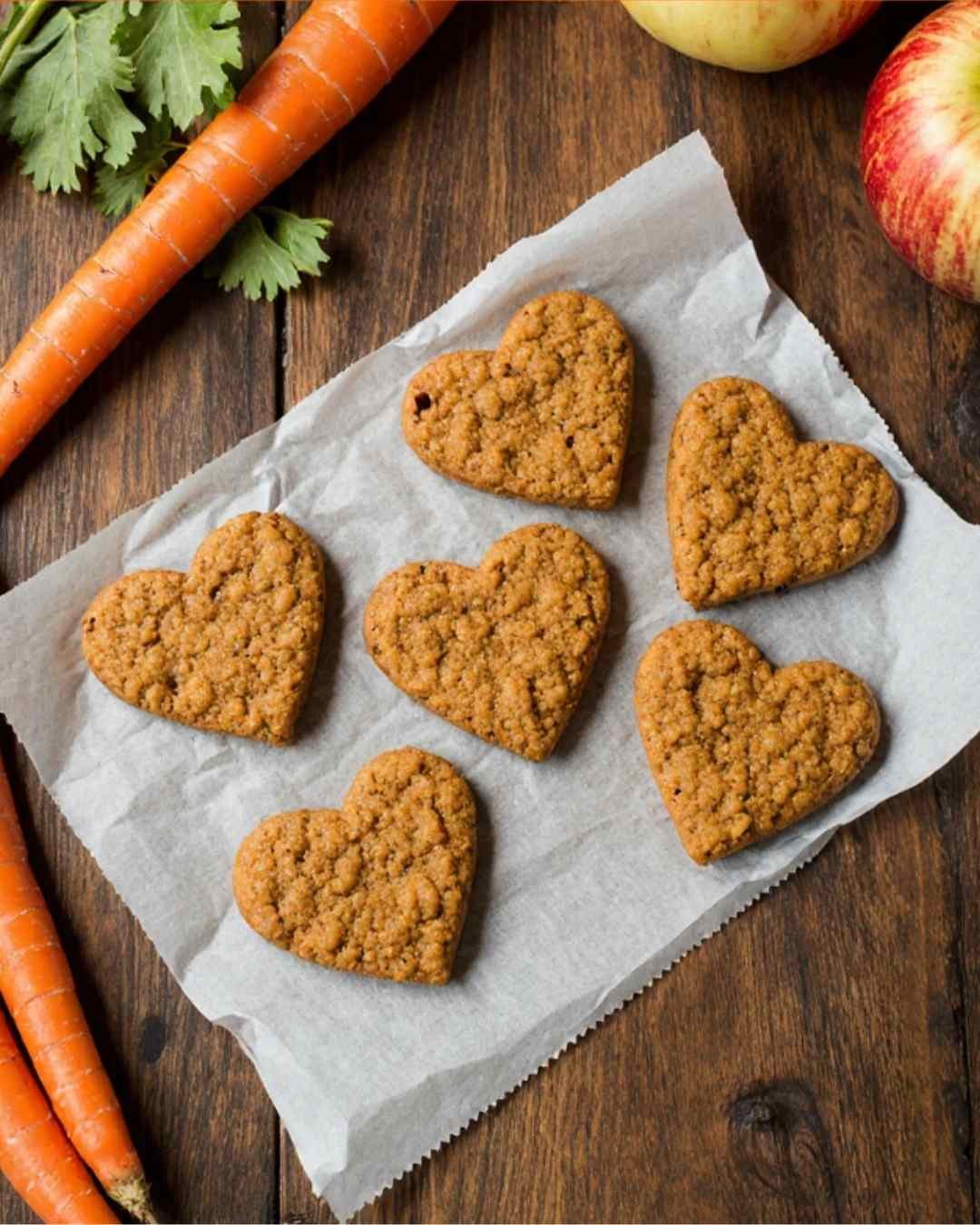 homemade carrot apple dog treats